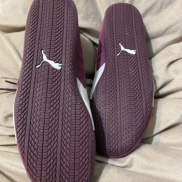 Puma Maroon and Cream Athletic Shoes - Picture 3 of 5